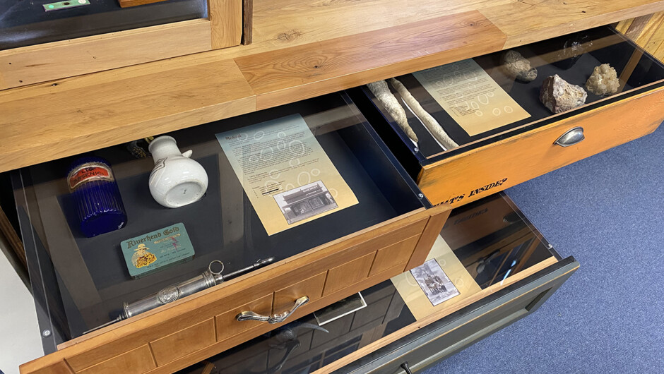 This is part of our 'Curioseum' - drawers and cupboards filled with curiosities and collectibles from the Museum Collection. Kids and all the family enjoy this free space with lots of creative activities and things to see, learn and explore.