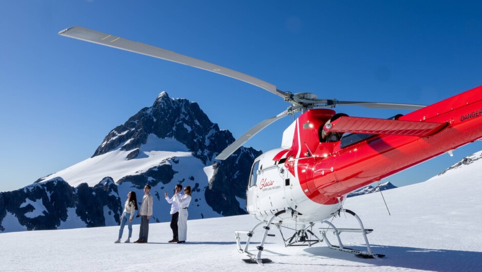 Allowing guests to step foot on a glacier in Fiordland National Park. Which is only accessible via helicopter.