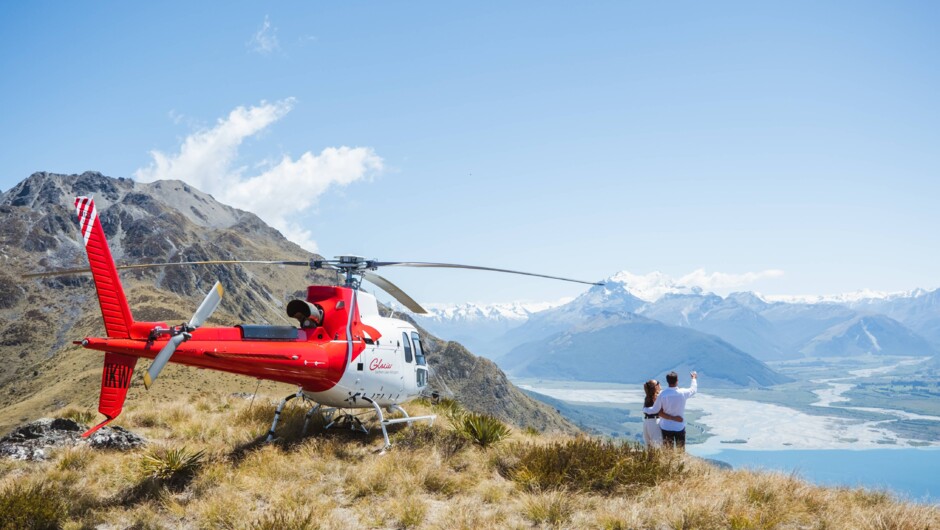 Soaking in the views on the Lower Humboldt Mountains - views of Mt Earnslaw, Glenorchy and the Dart & Rees Rivers.