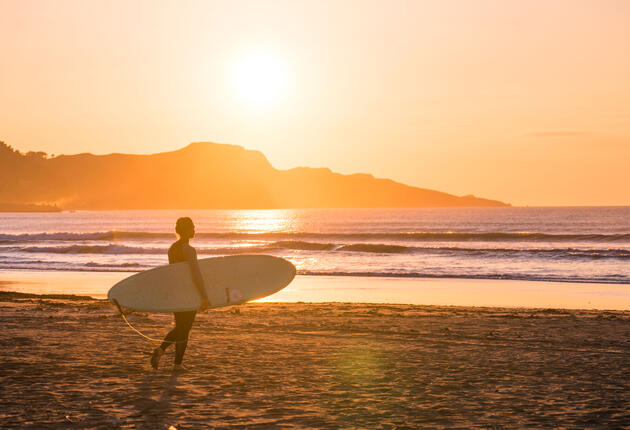 In New Zealand you don’t have to be a millionaire to enjoy what feels like a private beach. There's more coastline than the diameter of Earth!