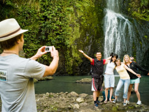 The beautiful Kitekite falls are fantastic for a swim in summer.