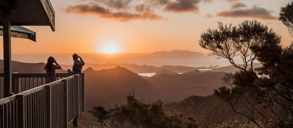 Sunset on Great Barrier Island