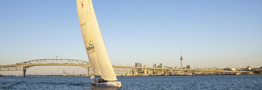 Sailing in Auckland Harbour