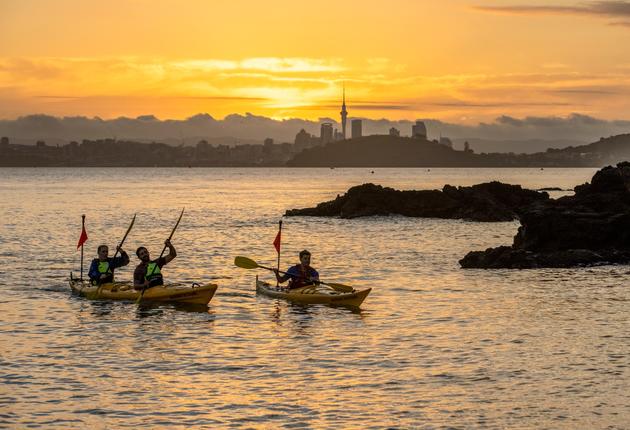 Auckland, in New Zealand's North Island, is a multi-cultural hub of food and wine, music, art and culture. Visit the West Coast's black-sand beaches, explore one of the 48 volcanic cones or sip wine on Waiheke Island.
