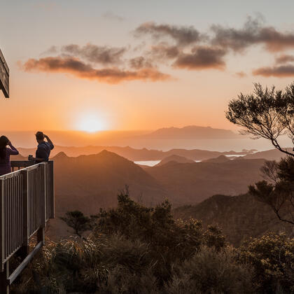Sunset on Great Barrier Island