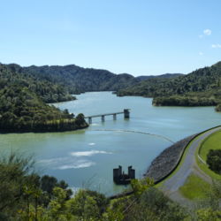 Wairoa Reservoir. Hunua Ranges