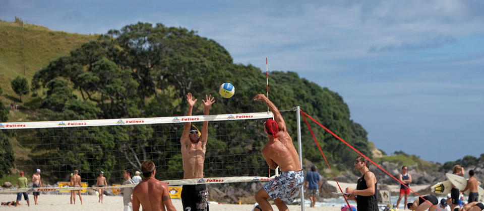 Get friendly with the locals and join in for some beach volleyball fun