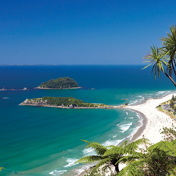 Hike to the summit of Mount Maunganui and be rewarded with vast coastal views of the Bay of Plenty.