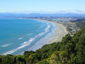 View from Otarawairere rd above Ohope.