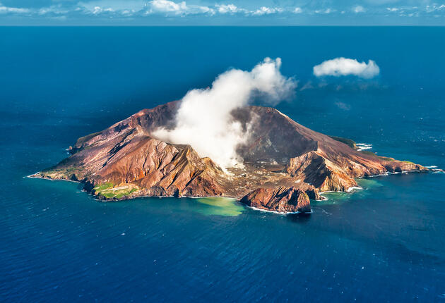 Whakaari / White Island is one of New Zealand’s most active volcanos, situated 48km off the coast of Whakatāne. In December of 2019 a volcanic eruption occurred at Whakaari / White Island. While visitors cannot set foot on the Whakaari / White Island, scenic flights are still available.