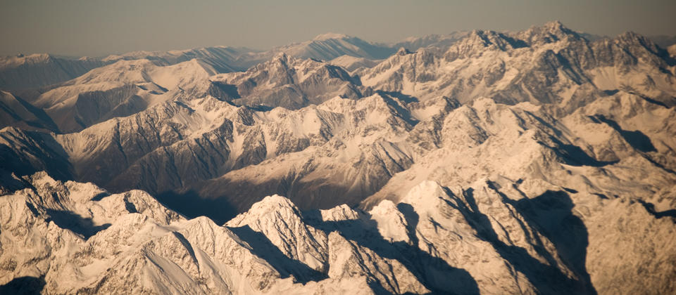 The majestic Southern Alps.