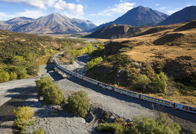 Discover the wonder of rail travel. Take rail journeys to many parts of New Zealand and explore a beautiful landscape in the relaxing comfort of a train car. Find out more about the Great Journeys by train across New Zealand.
