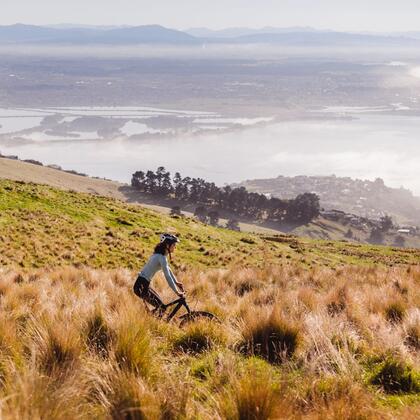 Biking in the Port Hills