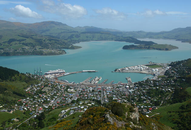 Harbour cruises and great cafés attract visitors to the historic port town of Lyttelton, just 20 minutes from the centre of Christchurch city.