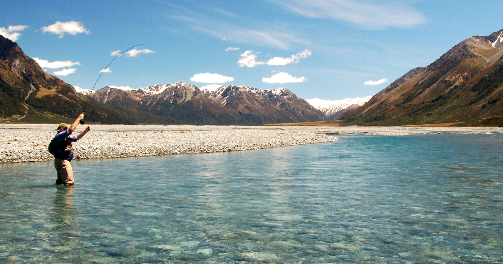 Canterbury fly fishing holidays go salmon fishing Tourism New Zealand