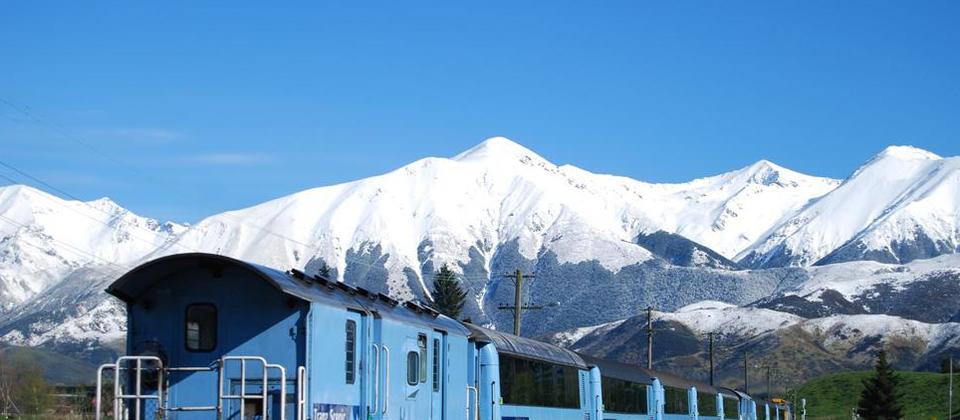 The TranzAlpine is the easiest and most comfortable way to appreciate the grandeur of the Southern Alps. The train travels between Christchurch and Greymouth over Arthur’s Pass.