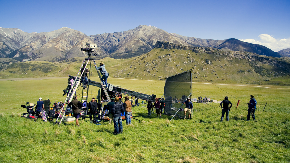 Filming at Flock Hill, Canterbury