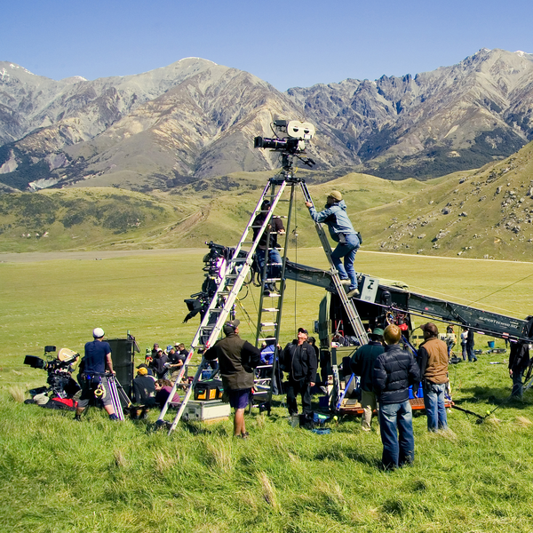 Filming at Flock Hill, Canterbury