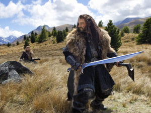 Dwarf Thorin during the Warg Chase, filmed at Canterbury’s Braemar Station