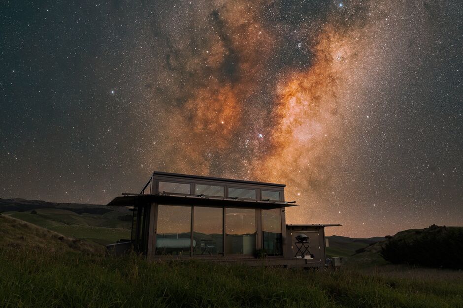 Gorgeous milky way view over the Greystone PurePod 