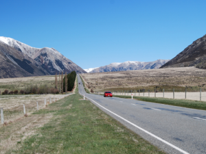 Arthur’s Pass National Park features high mountains, steep gorges and braided rivers.