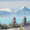 Experience the beauty of Lake Pukaki on the Alps 2 Ocean cycle trail.