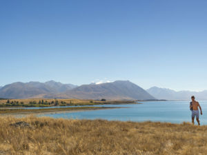 Explore the calm shores and turquoise waters of beautiful Lake Tekapo, three hours drive south-west of Christchurch.