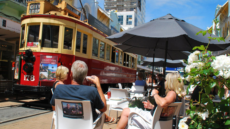 The historic Christchurch tram.