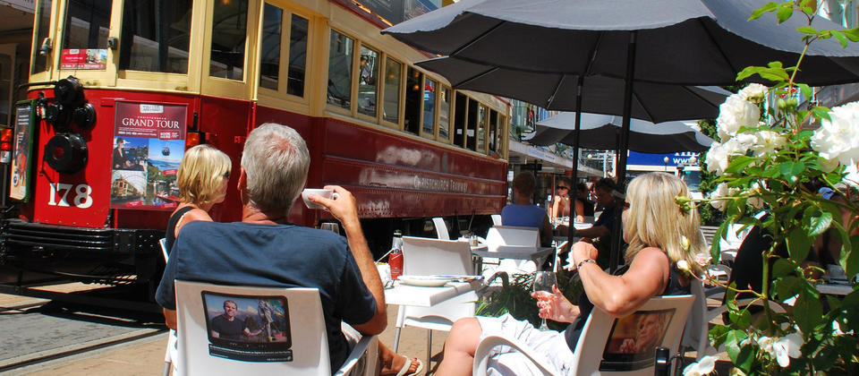 The historic Christchurch tram