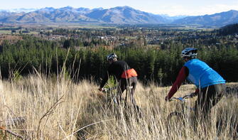 Riding high on the Hanmer Forest Tracks