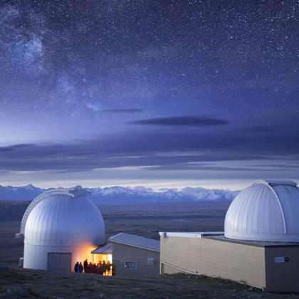 Sternbeobachtung am Lake Tekapo/Takapō in Canterbury