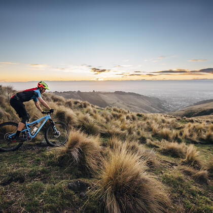 One of Christchurch&#039;s most-loved landscapes, the Port Hills, are home to amazing mountain biking tracks.