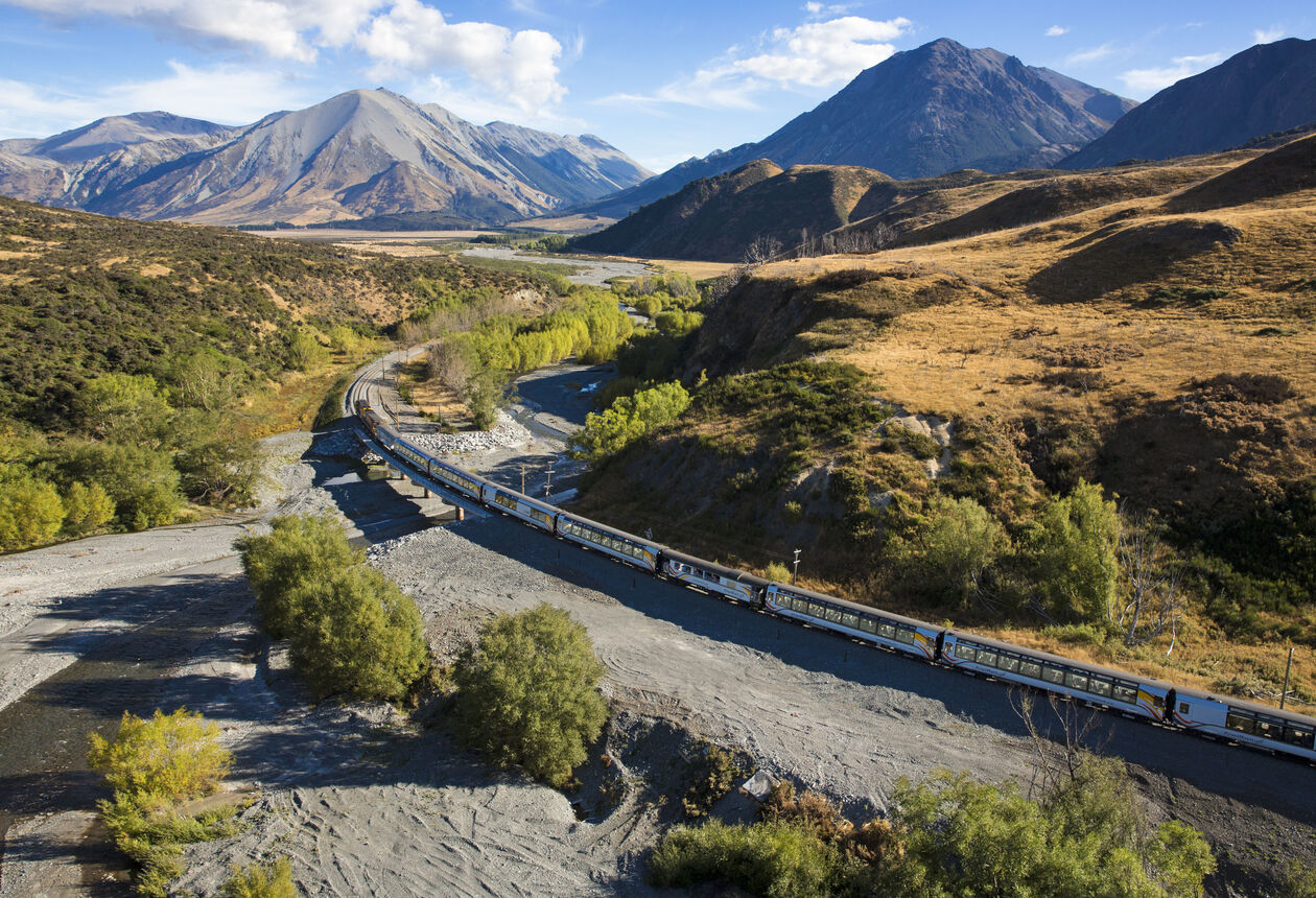 Discover the wonder of rail travel. Take rail journeys to many parts of New Zealand and explore a beautiful landscape in the relaxing comfort of a train car. Find out more about the Great Journeys by train across New Zealand.