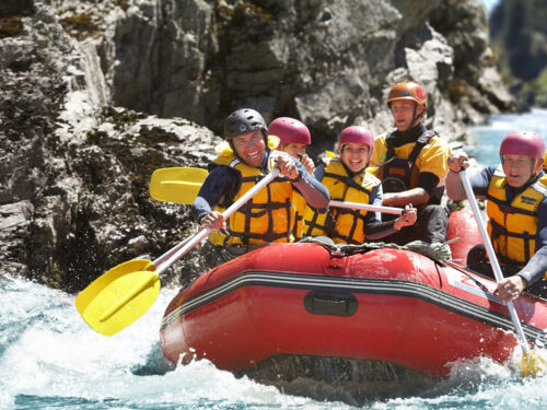 핸머스프링스에서 래프팅하기