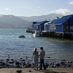 Akaroa Harbour and wharf