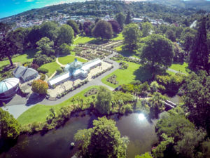 Aerial view,Dunedin Botanic Gardens