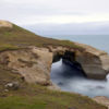 Tunnel beach is misty and mysterious up-close - don't forget to keep a lookout for fossils.