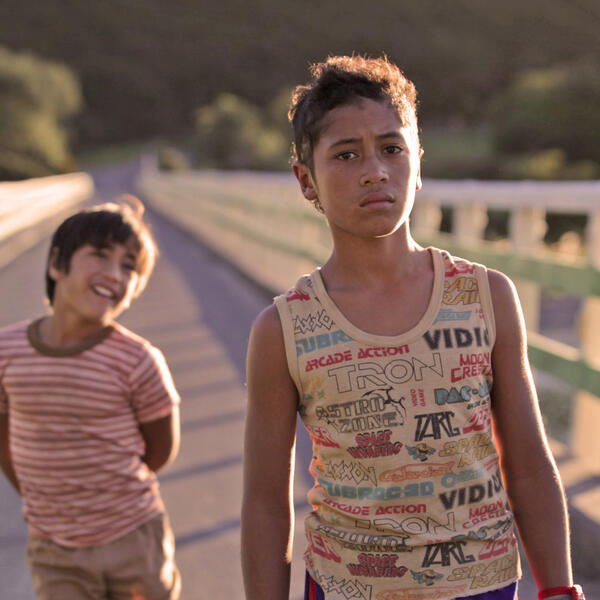 Rocky (Te Aho Eketone-Whitu) and Boy (James Rolleston) in Boy, 2010 © Whenua Films. 