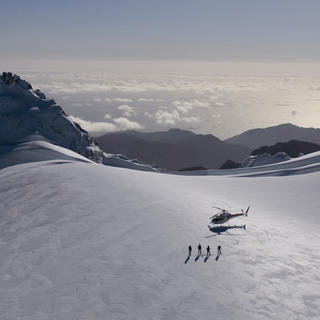 A snow landing adds an extra level of fun to your alpine scenic flight in Queenstown and Mt Cook