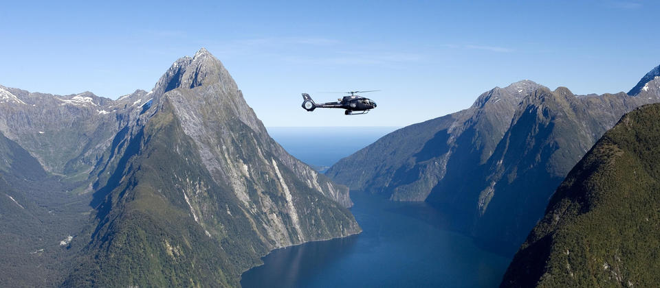 Scenic helicopter flight