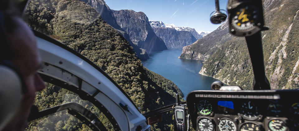 Experience epic landscapes with Fiordland Helicopters.