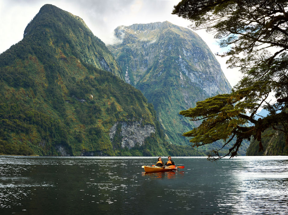 Kayaking in Fiordland