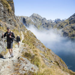 Der Routeburn Track führt Wanderer über Hochgebirgspässe, vorbei an Bergseen und durch von Gletschern geformte Täler.