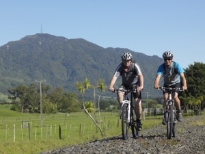 Great mountain biking tracks are on offer around the base of Mt Te Aroha