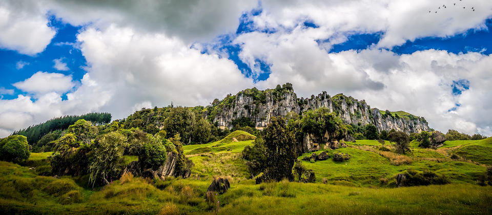 The Mangaotaki Rocks, near Piopio, featured in The Hobbit: An Unexpected Journey as Trollshaws Forest