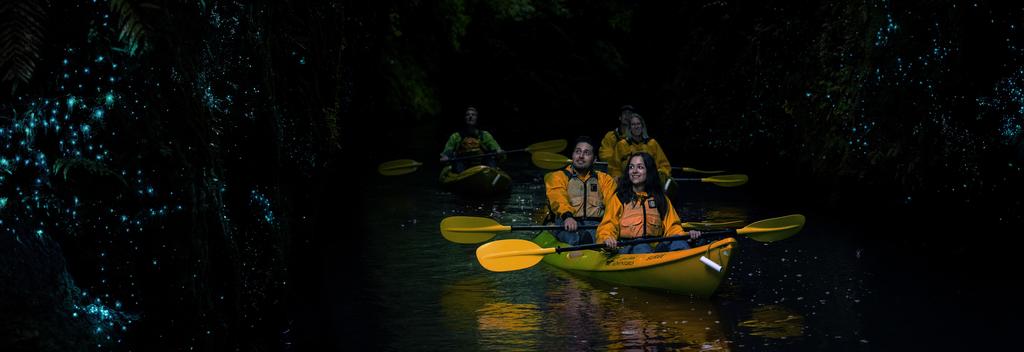 Evening glowworm kayak