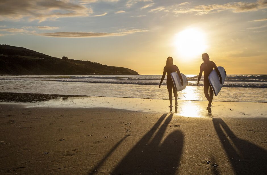 Enjoy surfing at Raglan