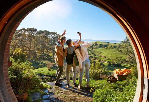 Take a trip to Hamilton, New Zealand. Visit The Shire and the Hobbiton Movie Set, explore a glow worm cave, or wander through the lush forests of Waikato.