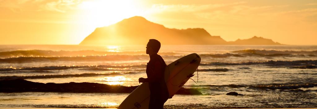 Surfer at Waimarama