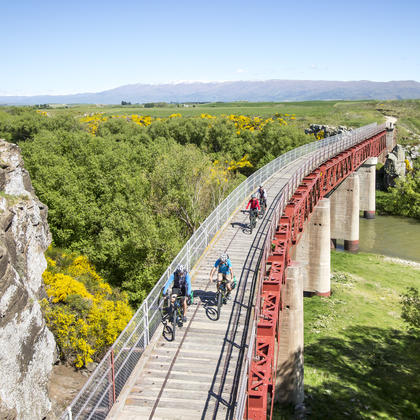 One of the highlight on riding Otago Central Rail Trail is the number of historic railway bridges cyclists will ride on.